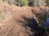 Personal road cuts into public property