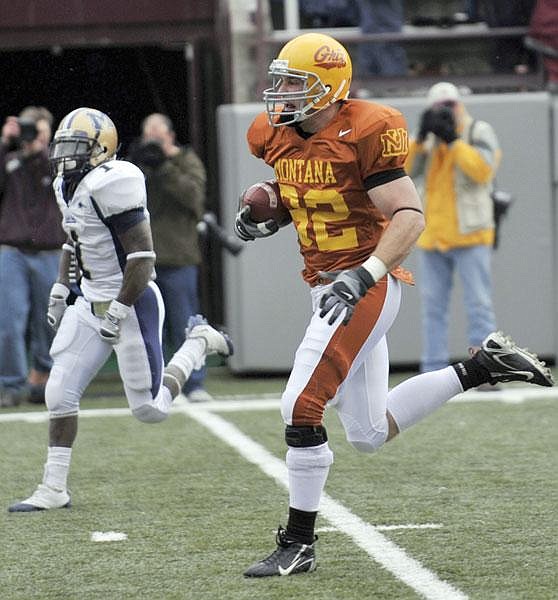 Courtesy/Jeremy Lurgio George Mercer scores a touchdown last season against rival Montana State.