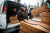 Talking turkeys 2,880 birds fly into town