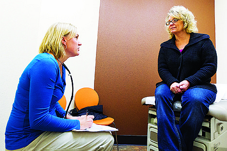 &lt;p&gt;Nurse practitioner Jennifer Fletcher, co-owner of Active Family Healthcare, left, explains a prescription to patient Leah Price, of Hayden, during a recent appointment at the new office.&lt;/p&gt;