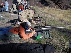 Nicole Hagedorn with her Remington short action rifle scored a 431-5x at a distance of 800 yards.