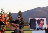Strummin' along