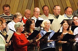 The community choir performed a selection of songs at the end of the program. They spend months rehearsing for the program, dedicated to giving a great performance.