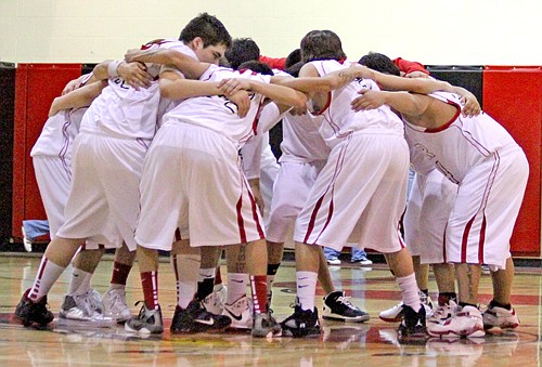 Team huddle