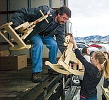 Shop students rocking horse craftsmen