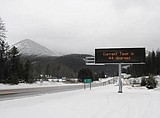 Signs designed for avalanche alerts