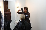 Salon customers enjoy new location