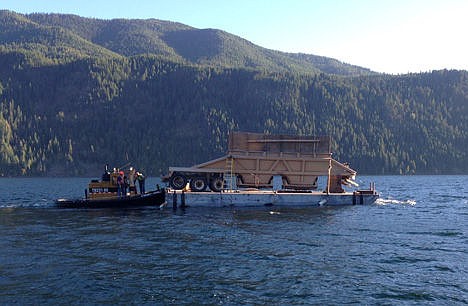 &lt;p&gt;Crews pour gravel on Lake Pend Oreille for kokanee spawing habitat earlier this year.&lt;/p&gt;