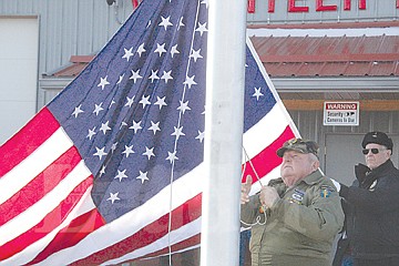 &lt;p&gt;The flag is raised at the Charlo-Moiese Fire Department's new brick-based flagpole, built by Eagle Scout Ryan Fullerton.&lt;/p&gt;