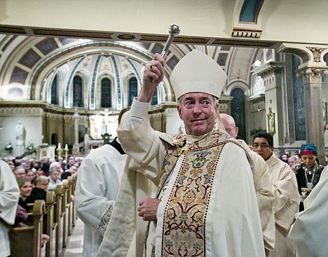 &lt;p&gt;The Rev. Peter F. Christensen is welcomed into the cathedral where ceremonies began Tuesday for his installation as new bishop of the Roman Catholic Diocese of Boise.&lt;/p&gt;