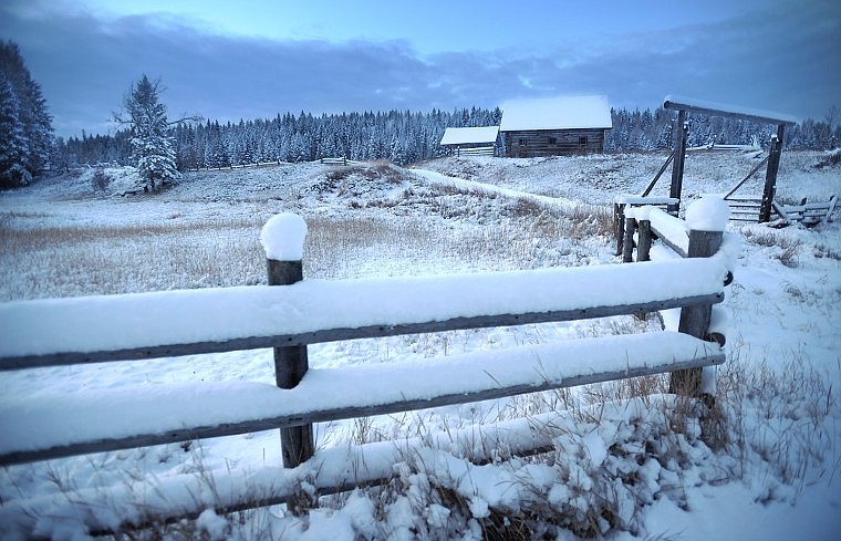 The first major snowstorm of the season descended on the Flathead Valley this weekend, producing snowscapes such as this outside Whitefish. The National Weather Service measured nine inches of snow in the valley, although in some areas of Northwest Montana the snow was deeper.