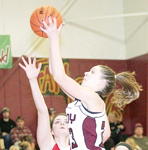 &lt;p&gt;Senior Michaela Curry snags a second quarter offensive rebound, followup shot no good and fouled, 2 for 2 from the charity stripe sets the score at 10-4 Troy.&lt;/p&gt;