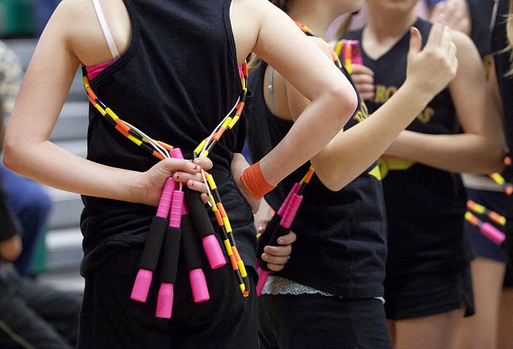 &lt;p&gt;The Rockin' Ropers Jump Rope Team prepares before their halftime
performance at a Glacier High School basketball game Friday, Dec.
12.&lt;/p&gt;