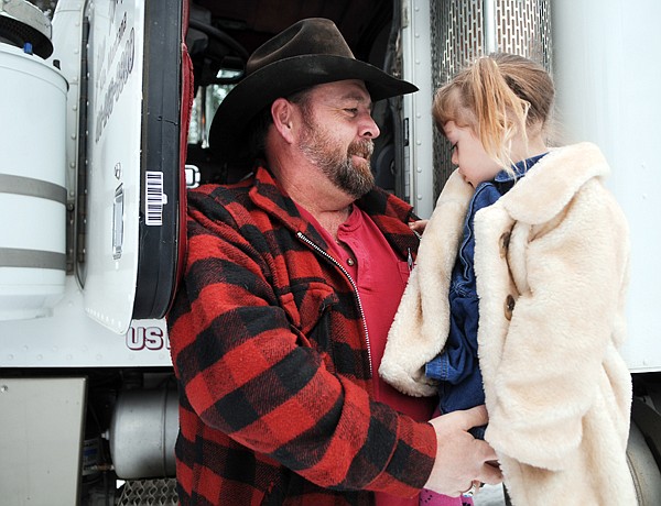 &lt;p&gt;Jim Wagar says hello to his three-year-old daughter Eva when he
arrives home from North Dakota on Friday morning in Kila.&lt;/p&gt;