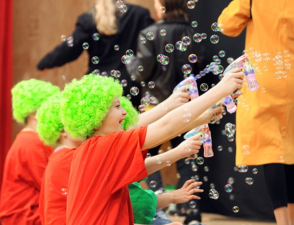 &lt;p&gt;Laney Wilson and the other Oompa Loompas rehearse the Bubble
Room scene of Willy Wonka Junior on Thursday afternoon at Evergreen
Junior High. In this scene Willy Wonka shows off his Fizzy Lifting
Drink to the five golden ticket holders. Students will perfrom
Roald Dahl's Willy Wonka Junior twice today at 2 p.m. and 7 p.m.
and once on Sunday at 2 p.m. The show is free and open to the
public. Attendees are asked to help with the school food drive by
bringing canned food items to the performances.&lt;/p&gt;