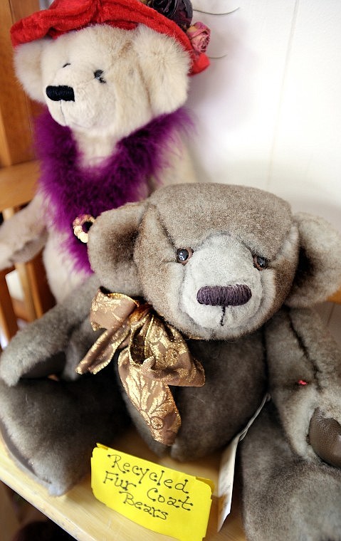 &#147;Bernie&#148; the bear is just one of the Recycled Fur Coat Bears on display at The Christmas Gift Shop.