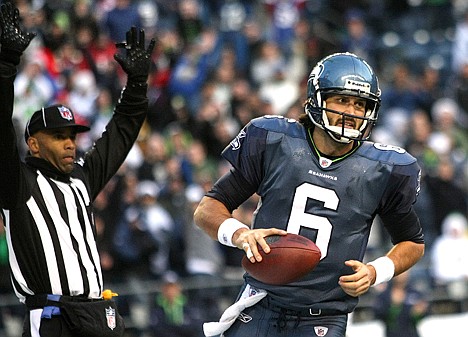 &lt;p&gt;Seattle backup quarterback Charlie Whitehurst (6) scores a touchdown against Atlanta in the second half Sunday in Seattle.&lt;/p&gt;