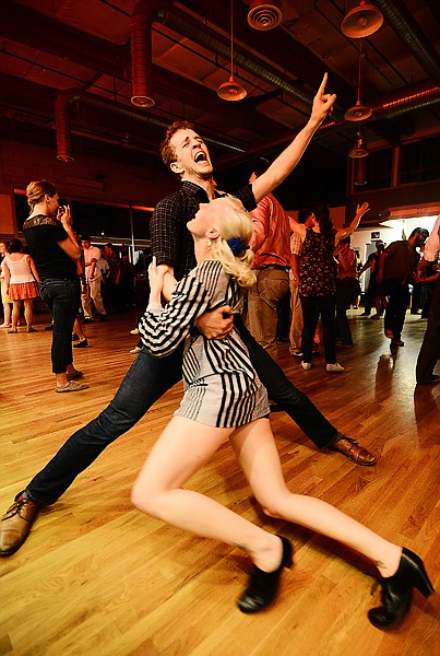 &lt;p&gt;Ben White dances with Jenna Applegarth at Eastside Stomp in Seattle May 17. White and Applegarth have made several trips to teach in Montana.&lt;/p&gt;