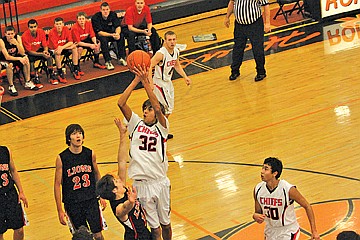 &lt;p class=&quot;p1&quot;&gt;Kollin Wroblewski hits a jumper from inside the paint.&lt;/p&gt;