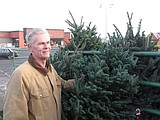 Boy Scouts sell Christmas trees