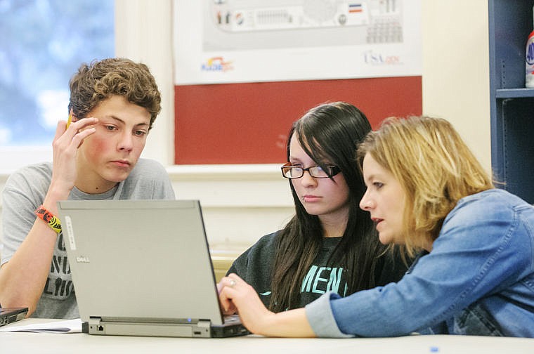 &lt;p&gt;Jodi Barber, right, helps students Mariah Fritz and Mitchell Desjarlais with classwork Dec. 18 at Linderman Education Center in Kalispell.&lt;/p&gt;