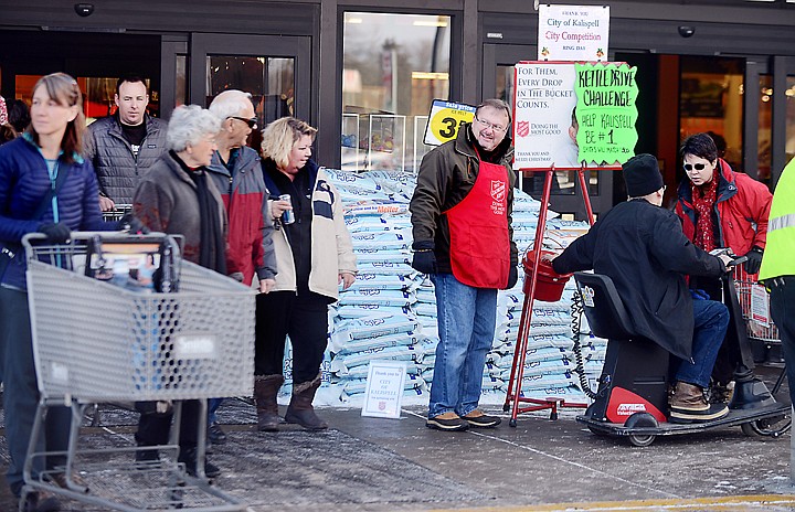 &lt;p&gt;Jeff Zauner and Kari Gabriel of the City Council ring bells for the Salvation Army on Thursday, December 19, at Smith's. (Brenda Ahearn/Daily Inter Lake)&lt;/p&gt;