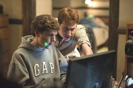 &lt;p&gt;This undated publicity image released by Columbia Pictures shows Jesse Eisenberg, left, and Joseph Mazzello in a scene from the movie, &quot;The Social Network.&quot;&lt;/p&gt;