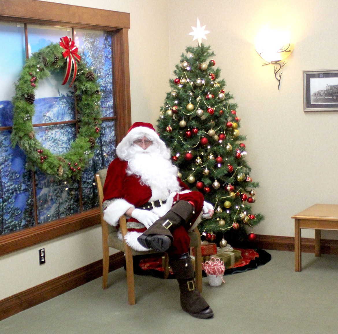 &lt;p&gt;&lt;strong&gt;Santa Claus sits in a corner of the Rocky Mountain Bank to meet with children during the bank&#146;s Christmas and customer appreciation reception.&lt;/strong&gt;&lt;/p&gt;