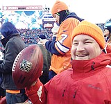 Luke nabs souvenir at NFL game