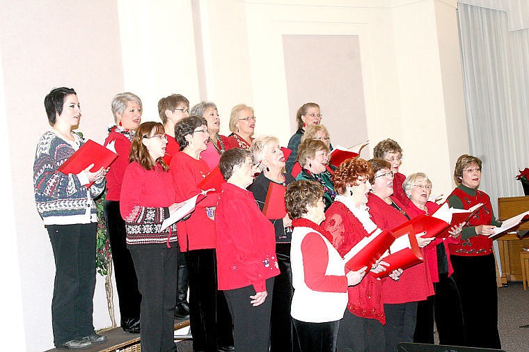 &lt;p&gt;The Five Valley Chorus of Sweet Adelines sing a Christmas song during their concert at the Church of Jesus Christ of Latter Day Saints in Superior.&lt;/p&gt;