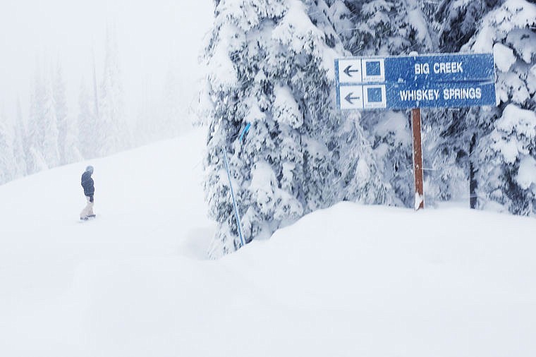 &lt;p&gt;A snowboarder makes her way down a new run at Whitefish Mountain Resort on Dec. 20.&lt;/p&gt;