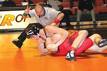 &lt;p class=&quot;p1&quot;&gt;&lt;span class=&quot;s1&quot;&gt;Wrestling at 145 pounds, Kyle Lawson wraps up Noxon&#146;s Cory Neal during last Thursday&#146;s meet.&lt;/span&gt;&lt;/p&gt;