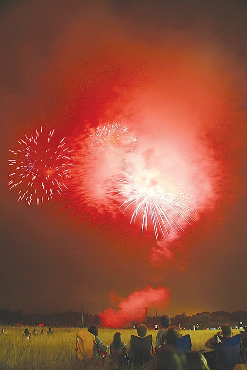 Fireworks are featured on New Year's Eve in Moses Lake.