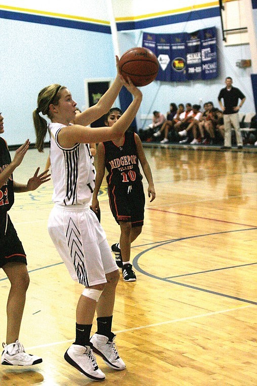 Last night, the Moses Lake Christian Academy Lady Lions rolled to an 80-40 win over Bridgeport, thanks in part to the 24-point, nine-steal performance of McKenna Walker (shooting).
