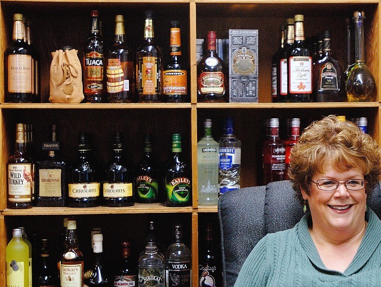 Donna Lawson has owned The Jug Tree liquor store in Bigfork for 13 years. Her father, Sam Stephens, opened the business in 1949 as Stephens Jewelry and Gift Shop with a small inventory of liquor, and later converted it to a liquor store.