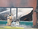 Fire destroys building in downtown Soap Lake