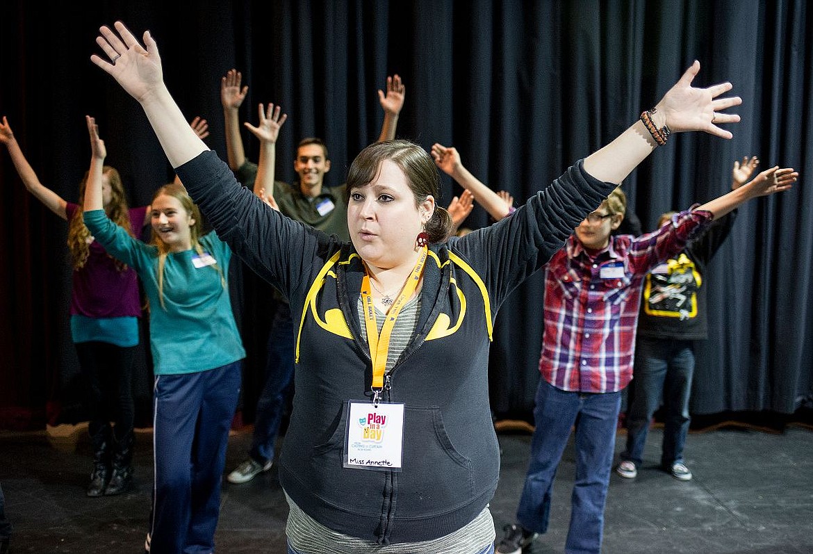 &lt;p&gt;Annette Nolting teaches kids a dance to be performed as they audition for parts in the 2015 Christian Youth Theater A Play in a Day on Tuesday at the Salvation Army Kroc Center. At 7:30 p.m. on Wednesday, attendees of A Play in a Day will be performing the play they auditioned for and rehearsed in roughly 24 hours, at the Salvation Army Kroc Center. Tickets are $12 at the door.&lt;/p&gt;