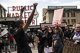 Man drives car at Seattle George Floyd protesters