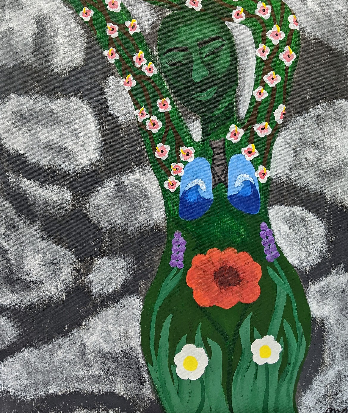 Mycah Atkins’ “Mother Earth” was also recognized as an honorable mention in this year’s art exhibition.