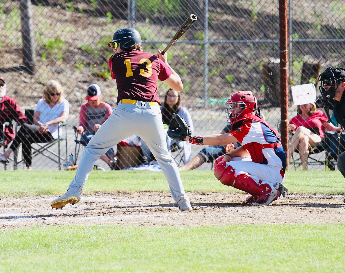 Logan Jerome winds up to swing for one of his many hits during the club’s six-game run last week.