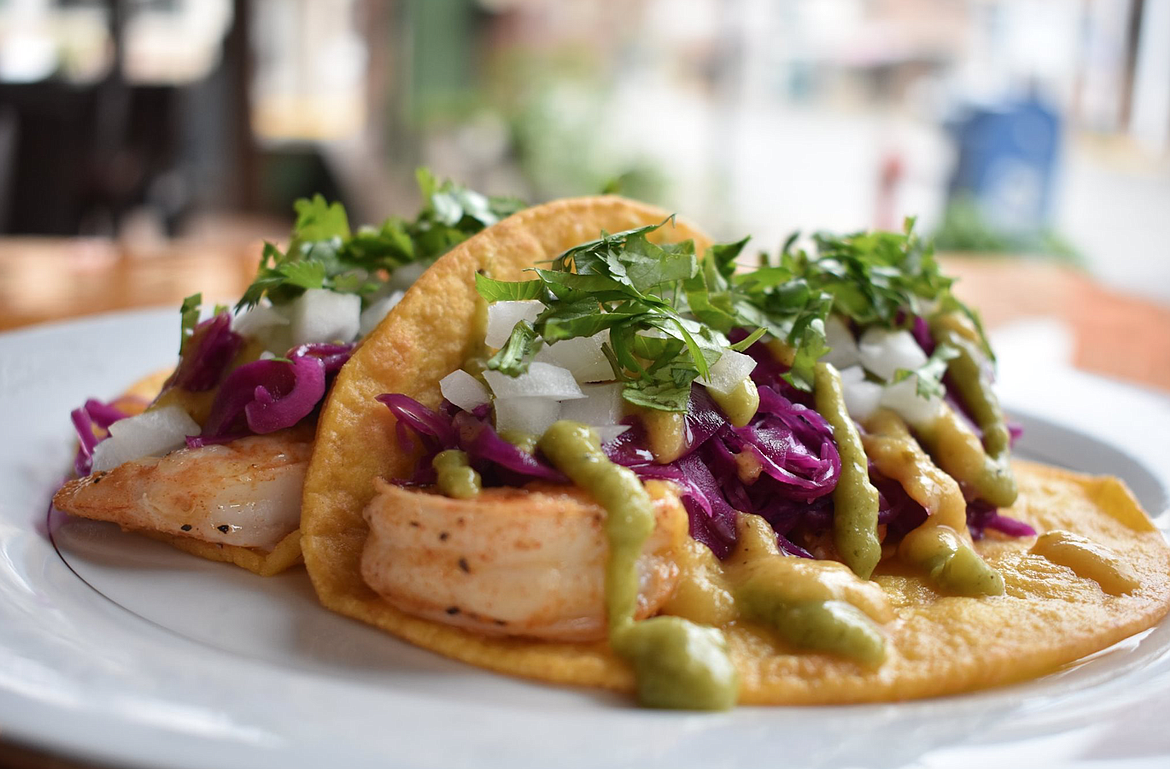 Courtesy photo 
 The shrimp tacos at Muchachos are absolutely as delicious as it looks in the photo.