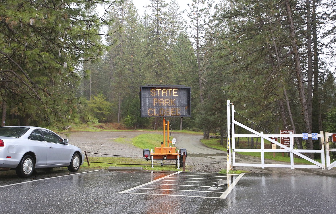 Empire Mine State Historic Park in Grass Valley, Calif., is feeling the crunch of COVID-19 concerns Saturday, March 28, 2020, closing the majority of the park to the public.  (Elias Funez/The Union via AP)