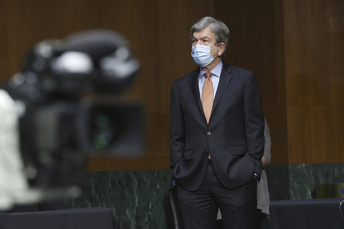 Sen. Roy Blunt, R-Mo., attends a Senate Committee for Health, Education, Labor, and Pensions hearing, Tuesday, May 12, 2020 on Capitol Hill in Washington. Dr. Anthony Fauci, director of the National Institute of Allergy and Infectious Diseases, is to testify before the committee.  (Win McNamee/Pool via AP)