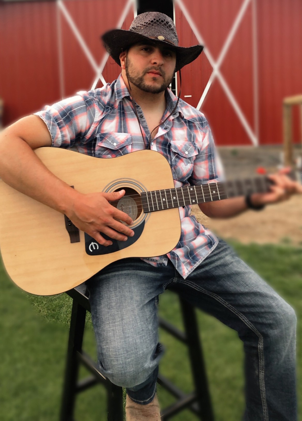 Grant Elementary teacher Jeremy Vasquez readies for a performance of “Shallow” from the movie “A Star is Born.”
