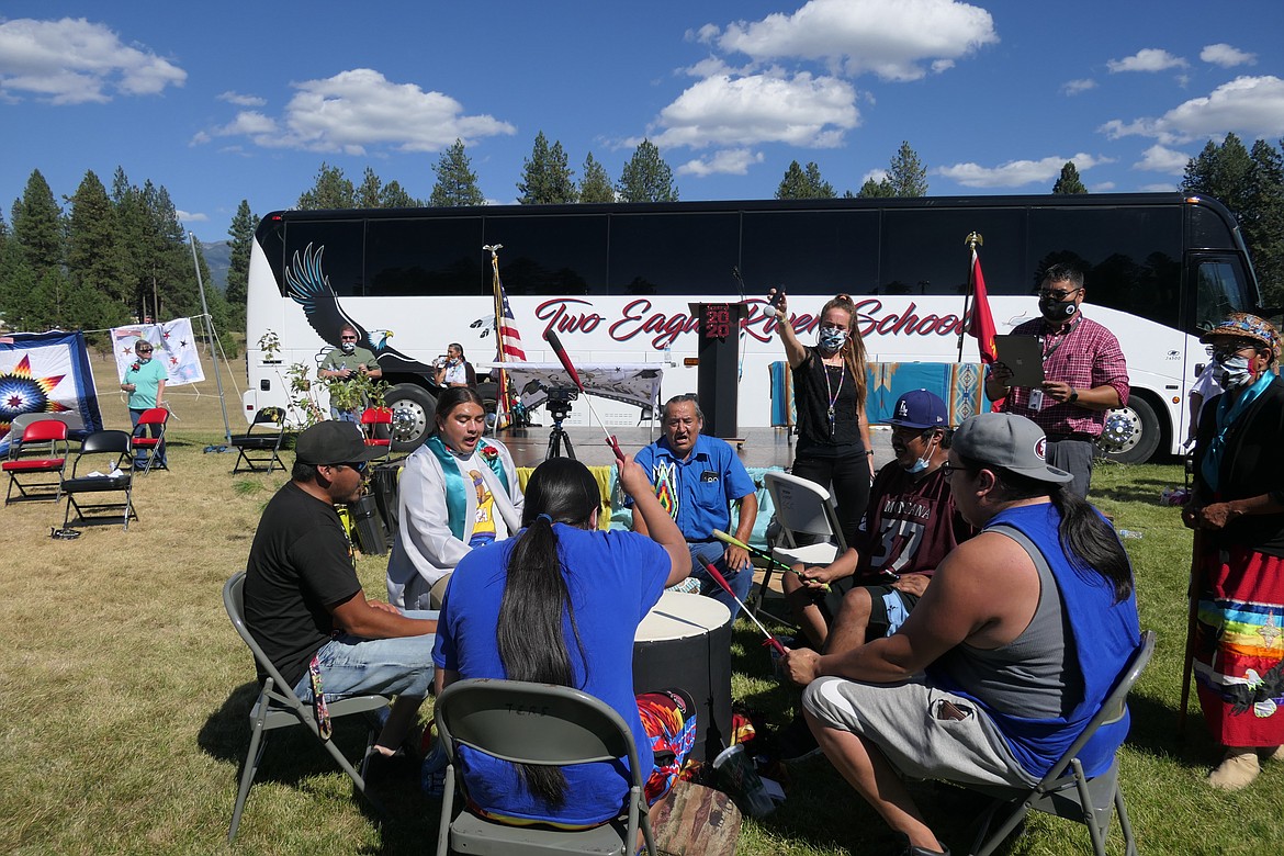 Chief Cliff Singers sang for the 2020 graduation ceremony.