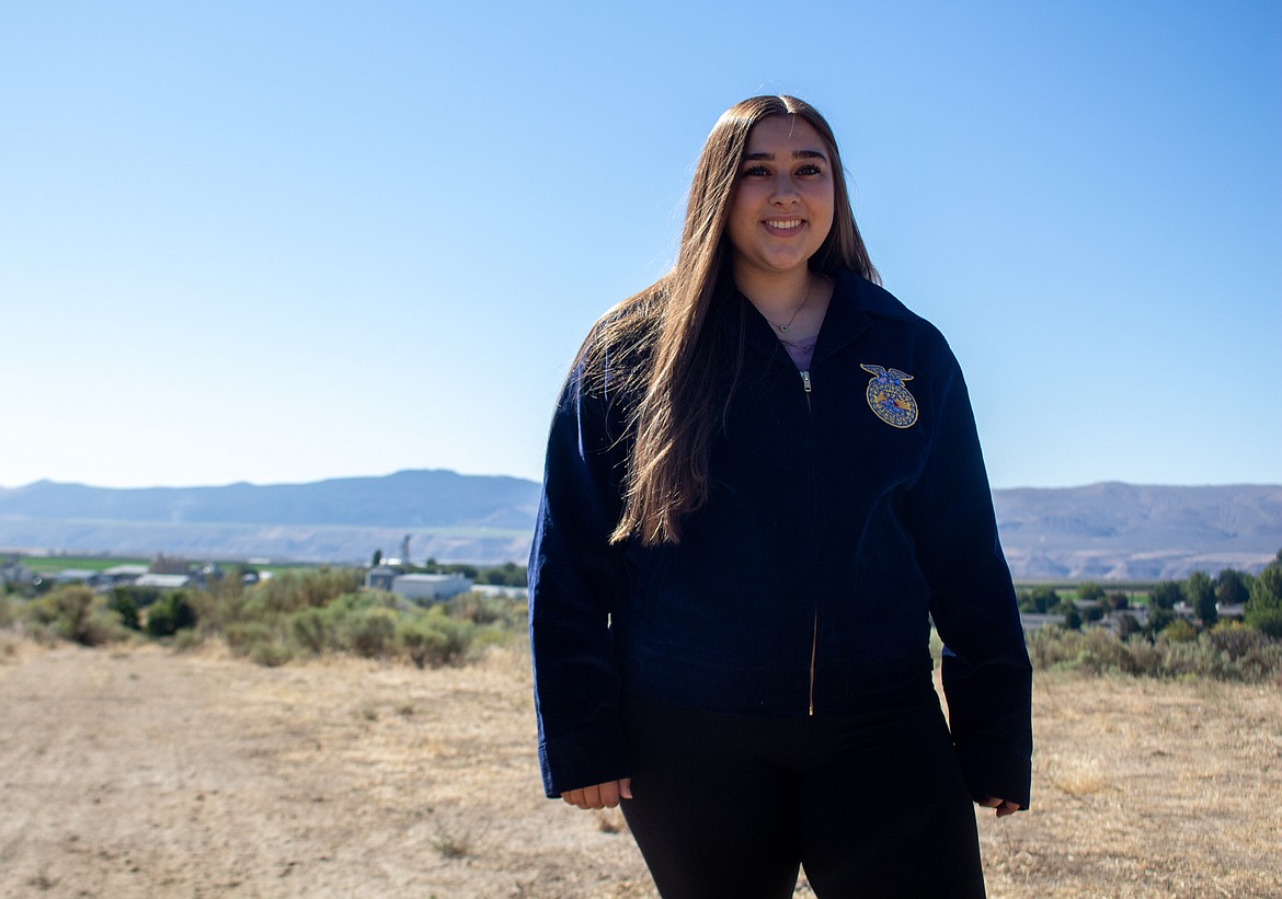 Casey McCarthy/Columbia Basin Herald
Royal High School senior Zoe Noftle said she found her passion for FFA last spring after realizing her disappointment in missing out on state competitions. Her focus this year is on trying to bring in young members and not have them discover a love for FFA late, too.
