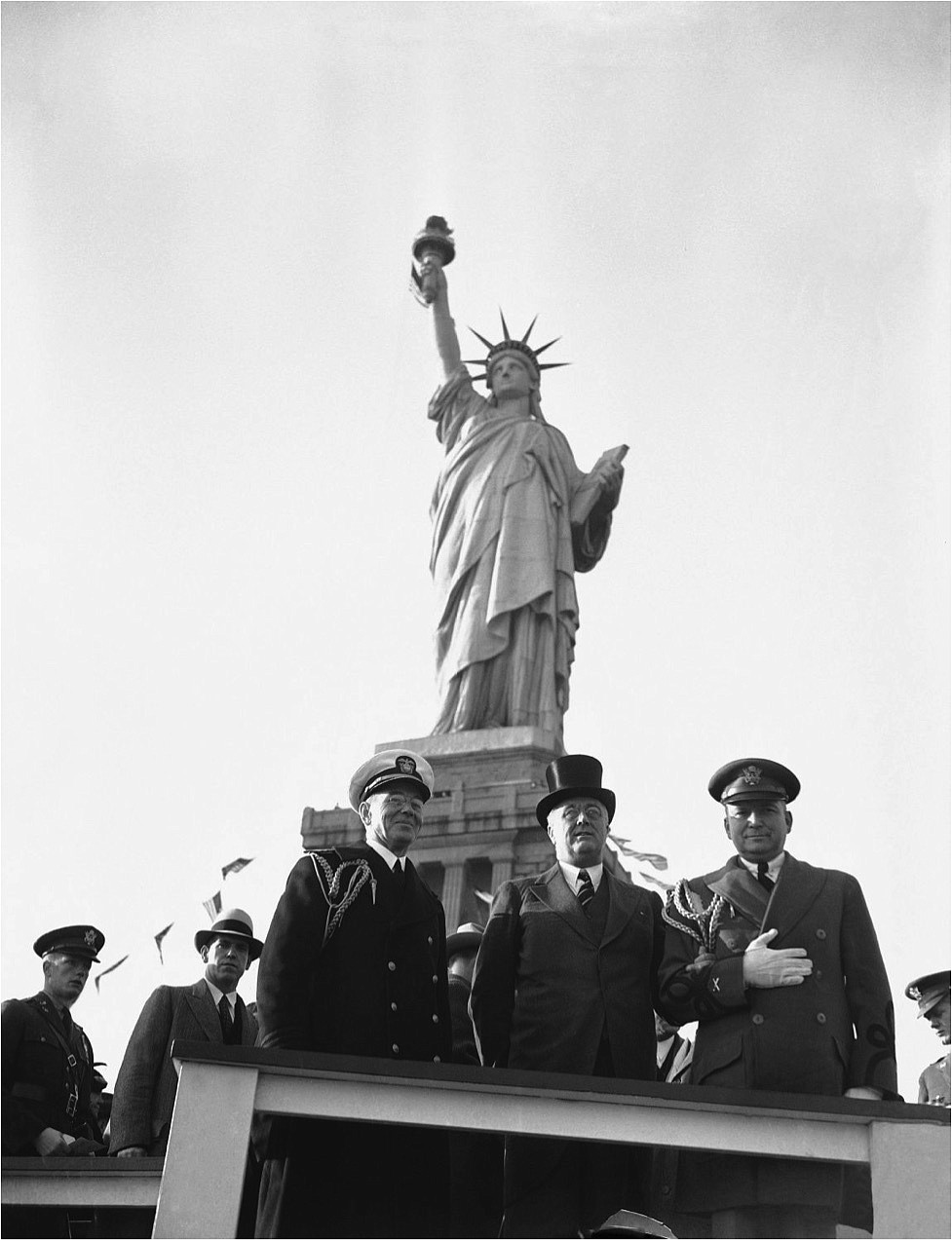 PUBLIC DOMAIN
President Grover Cleveland at the dedication of the Statue of Liberty on Oct. 28, 1886.