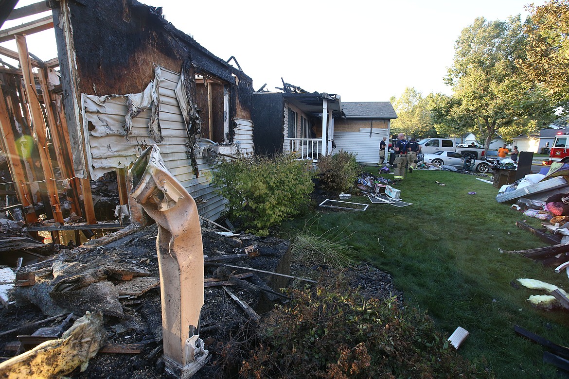 Two Post Falls homes were lost in a fire Friday night.