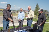 A little shooting, swapping stories, as Daines stumps at Proof