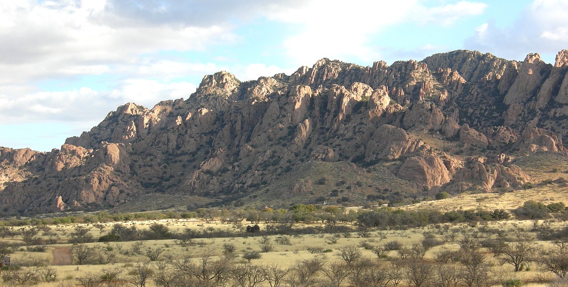 Dragoon Mountains in southeastern Arizona where Cochise and the Apaches hid out, and where Cochise is buried.